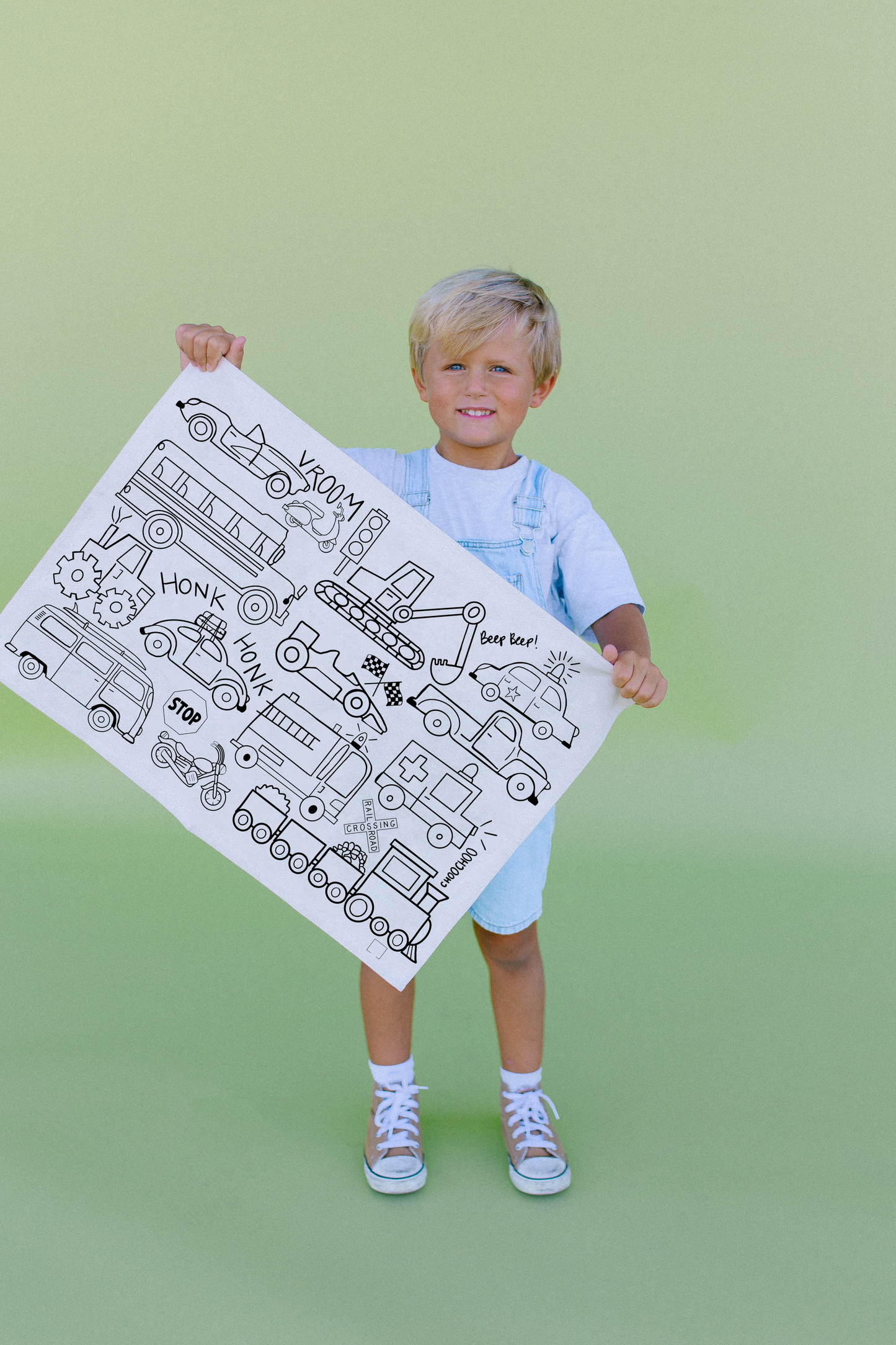 Mini Transportation Coloring Cloth