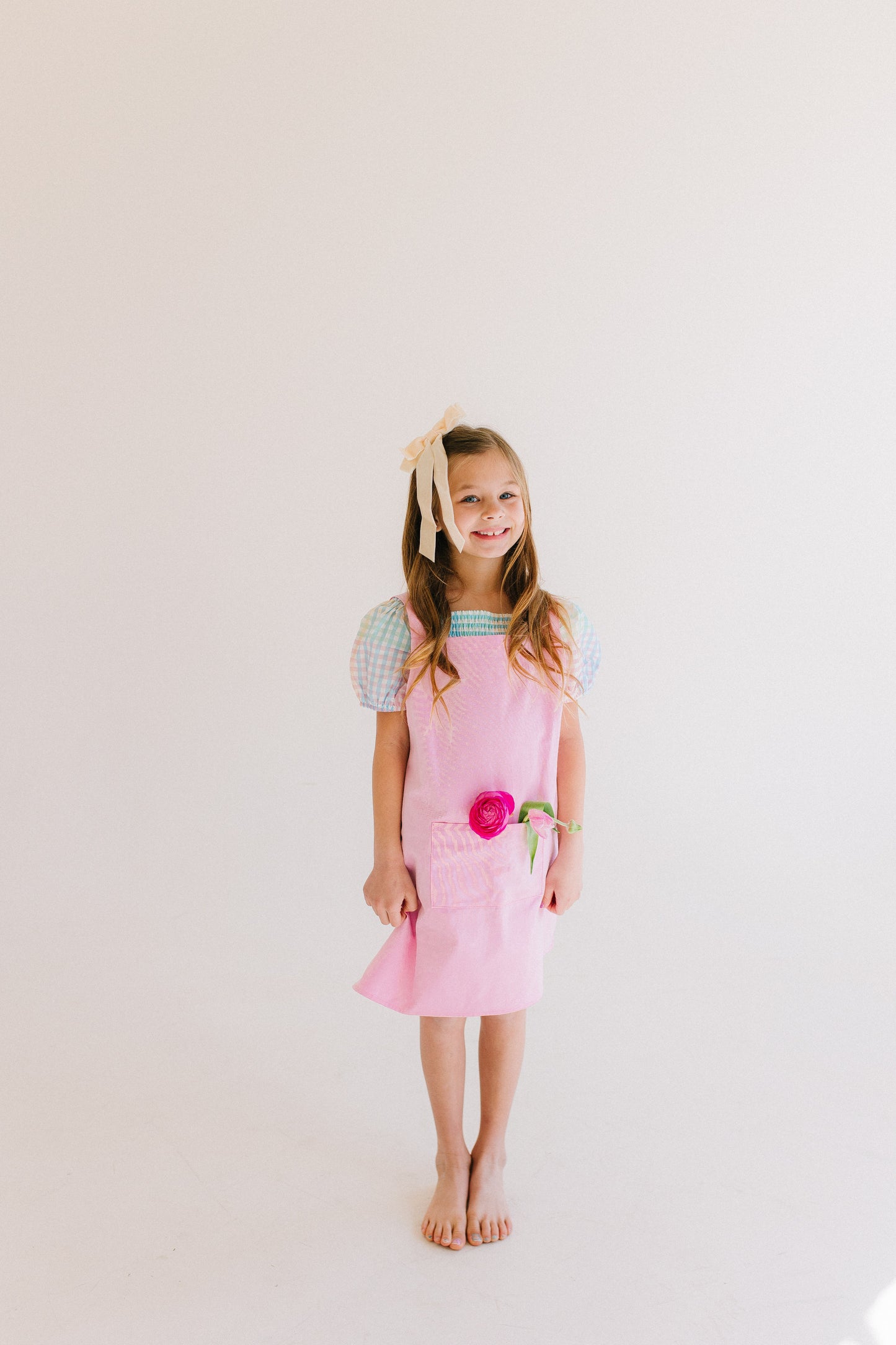 Play Apron in Perfectly Pink