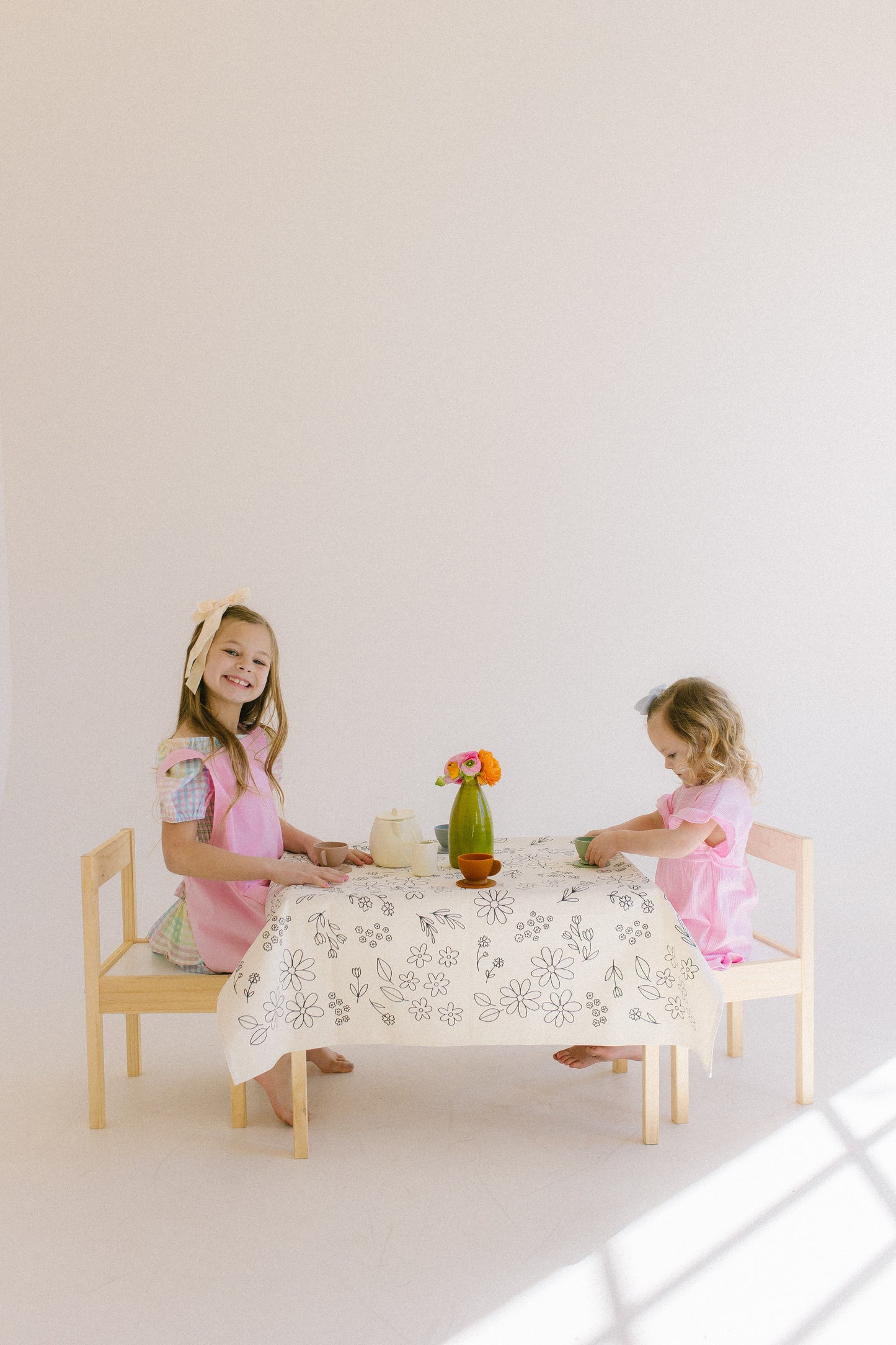 Play Apron in Perfectly Pink