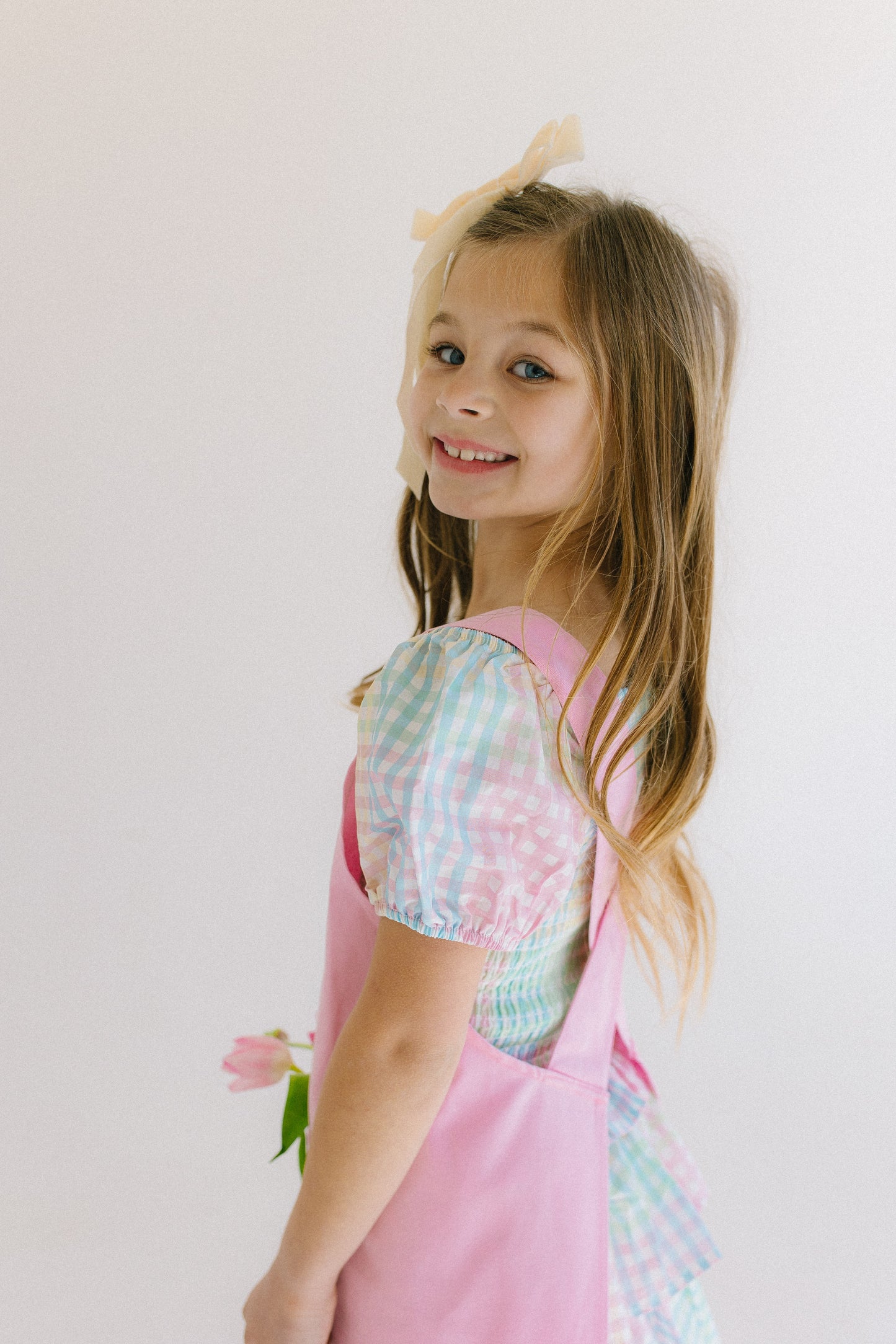 Play Apron in Perfectly Pink