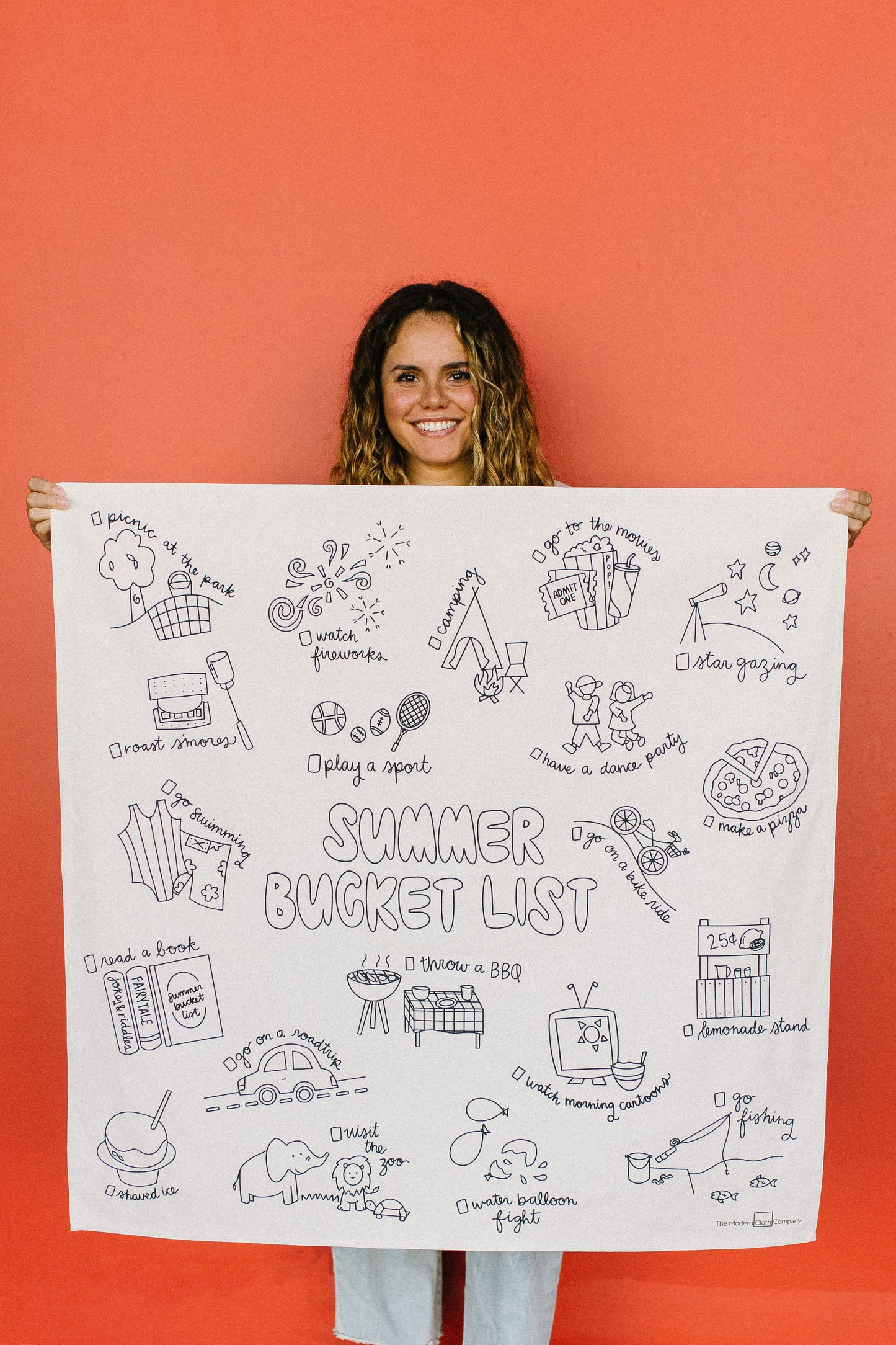 Summer Bucket List Cloth