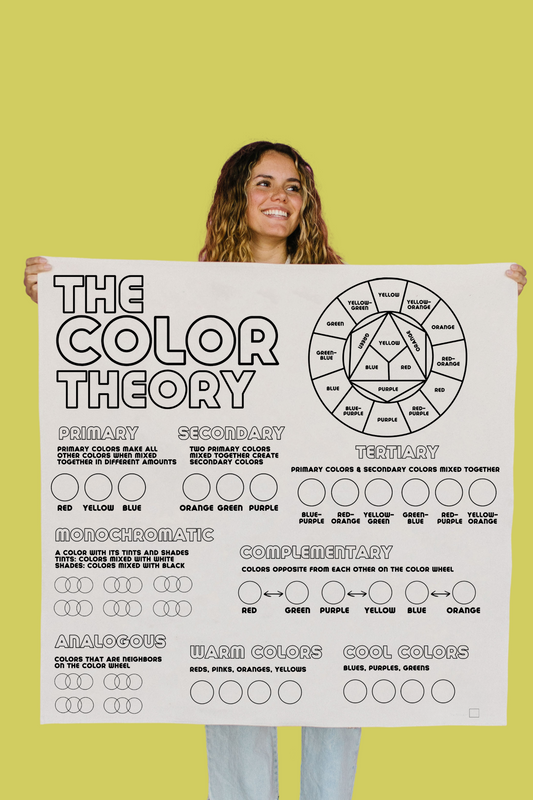 The Color Theory Coloring Cloth